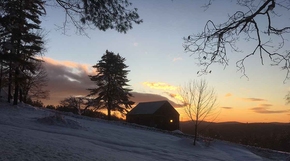 Sunrise on Herring Hill, December 18, 2022